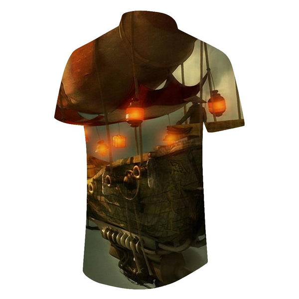 
Men's Loose Breathable Hawaiian Shirt Retro Short Sleeve Regular Shirt Retro Style Printed Fashion Tops
                