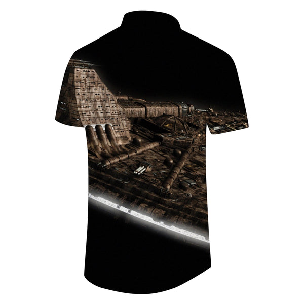 
Ancient Egypt Secret Pyramid Hawaiian Shirt Men's Summer Beach Print Short Sleeve Button Top
                