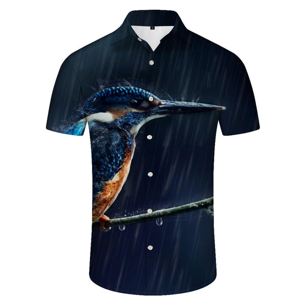 
Kingfisher Men's Short Sleeve Beach Shirt Hawaiian Shirt Casual Hawaiian Shirt Summer Clothes Lapel Shirt Casual Tops Printed Business
                