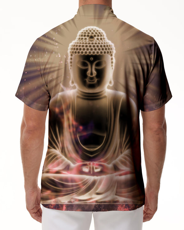 
Beautiful Mandala Buddha Shirt Men's Short Sleeve Beach Shirt Button Shirt Men's Hawaiian Shirt Tops
                