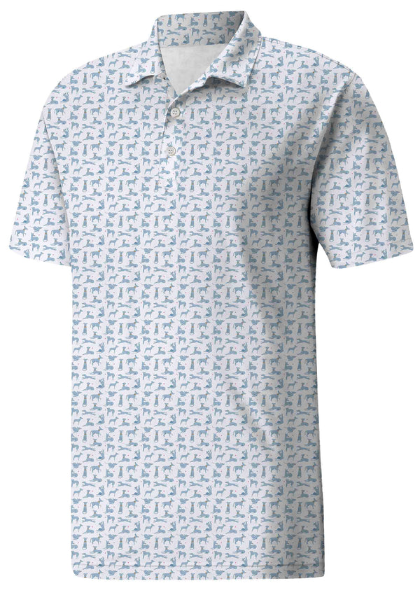 Youthful Vibe Micro Print Golf Shirt - A Fresh & Modern Look