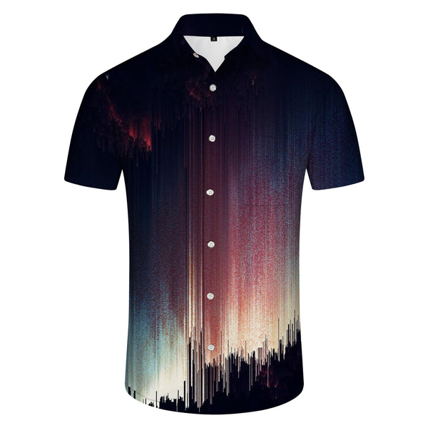 
Summer floral casual short sleeve men's Hawaiian shirt button beach shirt regular clothing
                