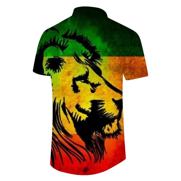 
Colorful Art Animal Pattern Casual Men's Short Sleeve Shirt Lapel Button Top Hawaiian Loose Short Sleeve
                