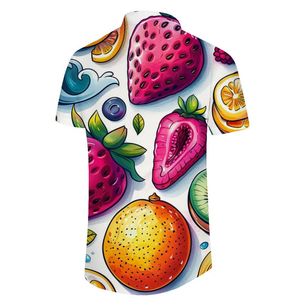 
Fashionable Hawaiian shirts for men summer short sleeves short sleeve beach summer casual shirts beach vacation shirts fruit pattern Hawaiian shirts
                