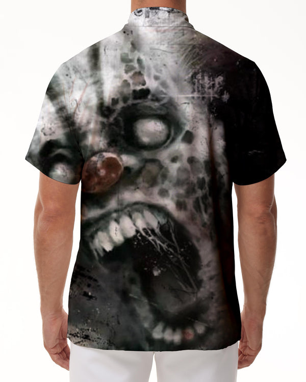 
Zombie Monster Skull Print Men's Casual Polyester Comfortable Breathable Colorful Cartoon Style Gray
                