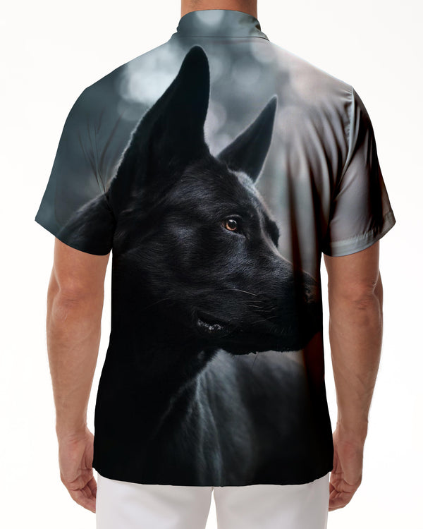 
Mens Black German Shepherd Shirt Short Sleeve Button Down Hawaiian Shirt Casual Work Shirt Short Sleeve
                