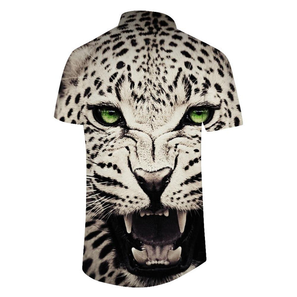 
Leopard Black and White Pattern Animal 3D Printing Men Breathable Fashion Hawaiian Button Tropical Retro Trendy
                