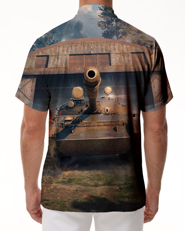 
Game Battle Tank Men's Loose Short Sleeve Casual Daily Sports Street Tops Suitable for Office and Home
                