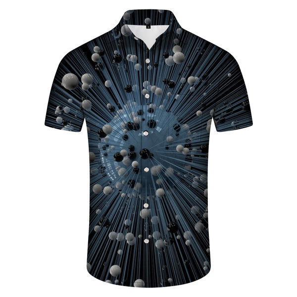 
New Men's Surf Abstract Casual Style Printed Graphic Hawaiian Button Shirt Short Sleeve Beachwear Fun
                