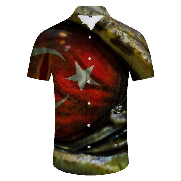 
Red Gem Shirt Casual Men's Loose Daily Short Sleeve Tropical Four Seasons Hawaii 3D Digital Printed Top
                