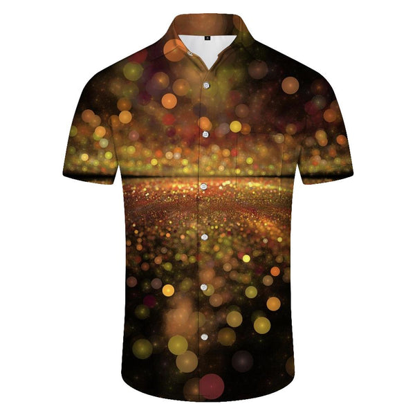 
Vibe Colorful Summer Men's Casual Hawaiian Shirt Fashion Short Sleeve Button 3D Printed Pattern
                