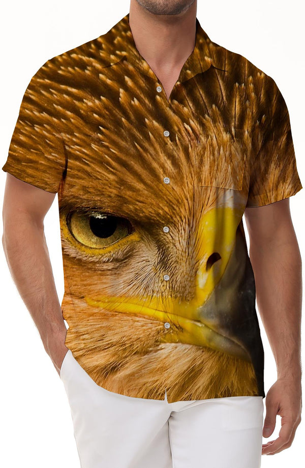 American Flag Button Down Shirt Sport Mens 3D Print Pullover Vintage Casual Summer Button Down Shirt