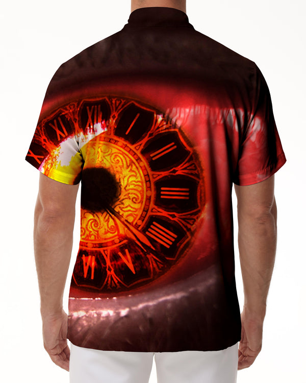 
Devil Red Eyeball Men's Casual Button Shirt Short Sleeve Beach Shirt Hawaiian Tropical Summer Breathable Short Sleeve Shirt Seaside
                