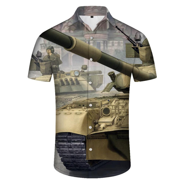 
Cartoon Print Beach Shirt Men's Breathable Short Sleeve Hawaiian Button Shirt Holiday Button Shirt Simple
                