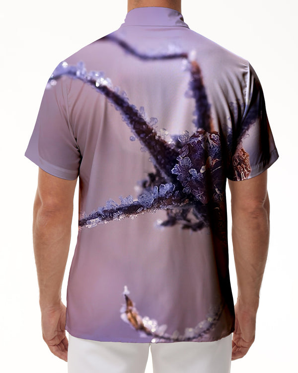 
Snow Plant Men's Short Sleeve Button Hawaiian Shirt 3D Printed Fashion Lapel Top Casual Daily
                