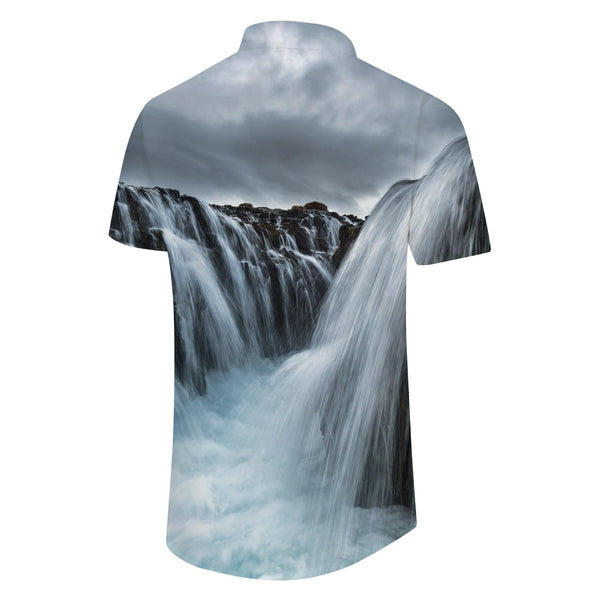 
Magnificent Waterfall Falls Hawaiian Shirt Mens Button Down Short Sleeve Shirt Fashion Summer Beach Wear
                