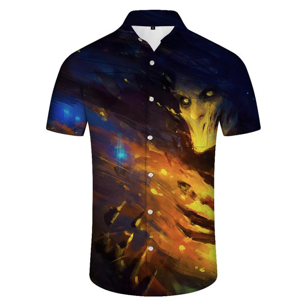 
Art Abstract Retro Style Casual Travel Men's Hawaiian Shirt Casual Button Short Sleeve Tropical Beach Vacation Party Fun Top
                