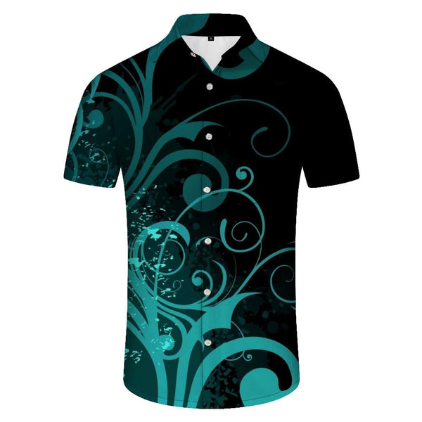 
Men's Striped Casual Summer Lapel Button-Down Men's Patterned Shirt 3D Printed Shirt
                