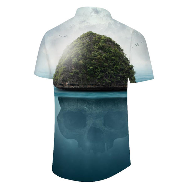 
Fashion Hawaiian Shirt Men's Casual Summer Loose Short Sleeve Trendy Lapel Button Beach Shirt
                