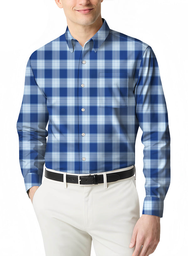 Autumn Casual Flannel a Men's Classic Plaid Shirt for the Fall Season