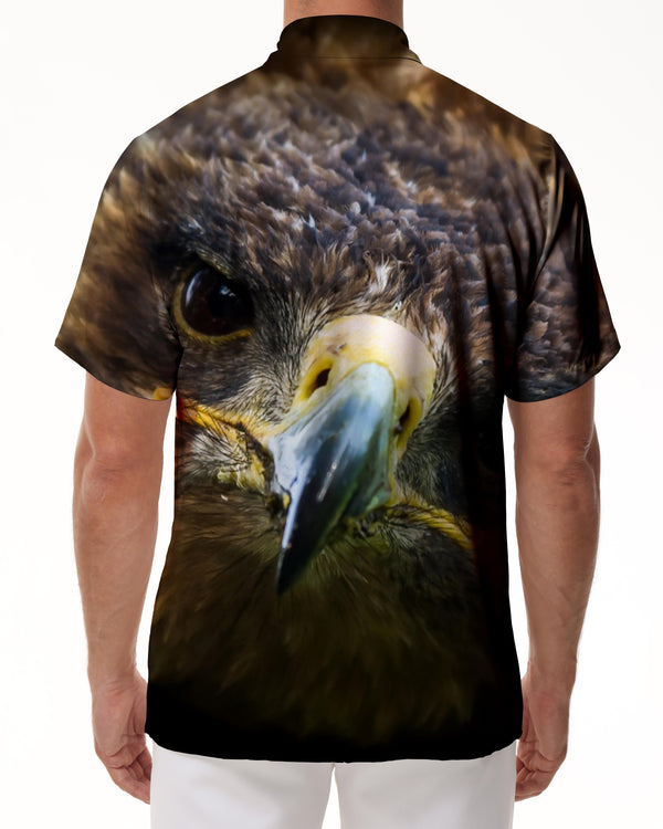 
Wild Sharp Eagle 3D Men's Printed Four Seasons Hawaiian Button Short Sleeve Shirt Animal Daily Shirt Fashion Men's
                