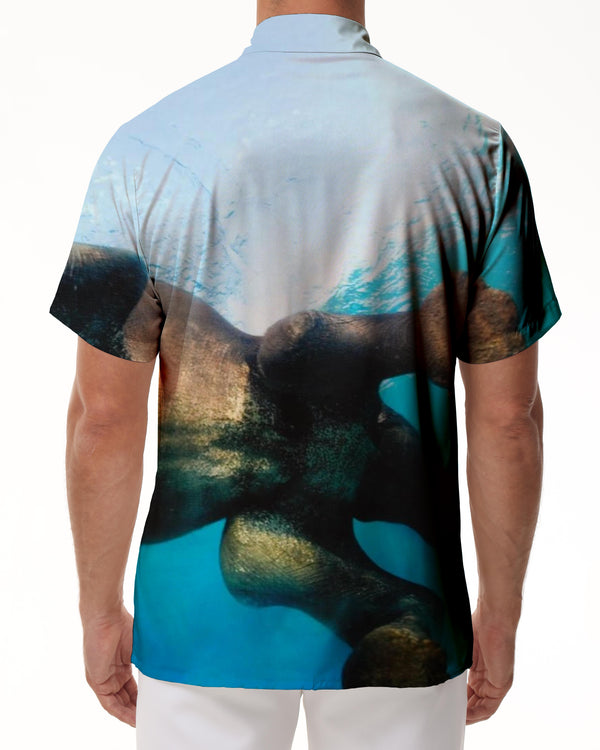 
Water Elephant Men's Regular Fit Button Hawaiian Shirt Short Sleeves Summer Beach Shirt Short Sleeves
                