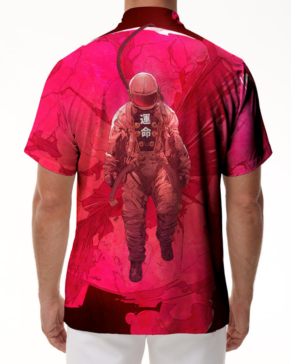 
Air Cool Waitao Men's Galaxy Men's Polyester Shirt Men's Short Sleeve Shirt Button Casual Shirt Loose Tops Vacation
                