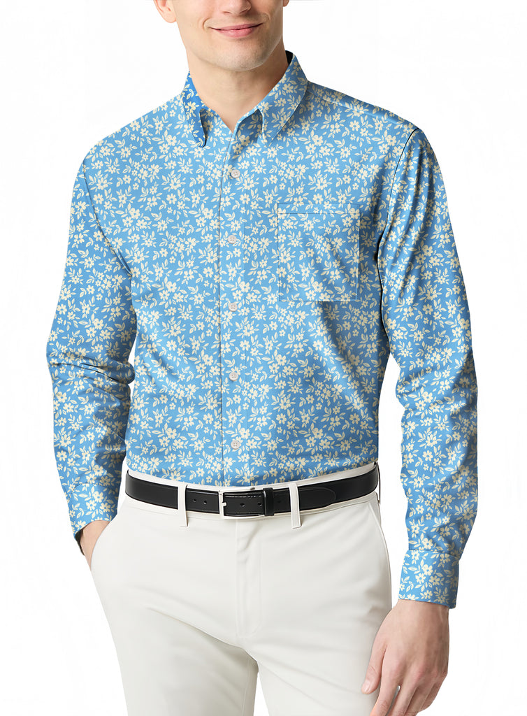 The Summer Essential Men's Polo with a Micro Print