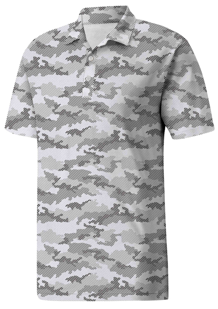 Casual Micro Print Polo Shirt for Men for Summer Vacations