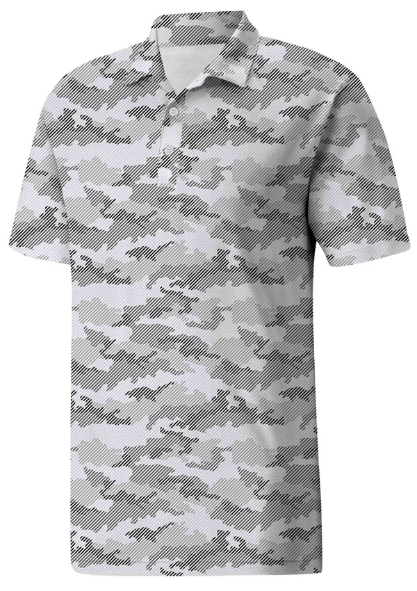 Casual Micro Print Polo Shirt for Men for Summer Vacations