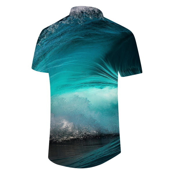 
Undersea Men's Ocean Scenery Shirt Graphic Button Top Hawaiian Casual Short Sleeve Shirt
                