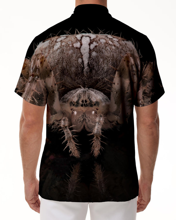 
3D Printed Beach Shirt Retro Casual Loose Men's Shirt Tropical New Hawaiian Button Men's Short Sleeve Shirt Spider
                