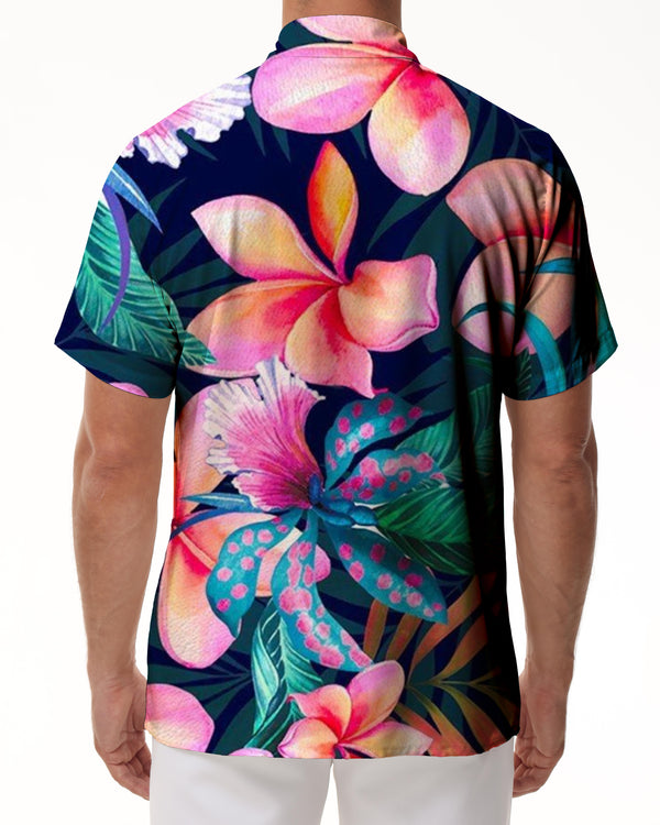 
Mens Hawaiian Shirt Fashion Pattern Button Casual Beach Vacation Party Shirt Tropical Flowers
                