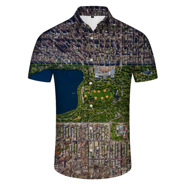 
Men's 3D Printed Short Sleeve Hawaiian Shirt Casual Button-Up Shirt Soft and Comfortable Material Outdoor
                