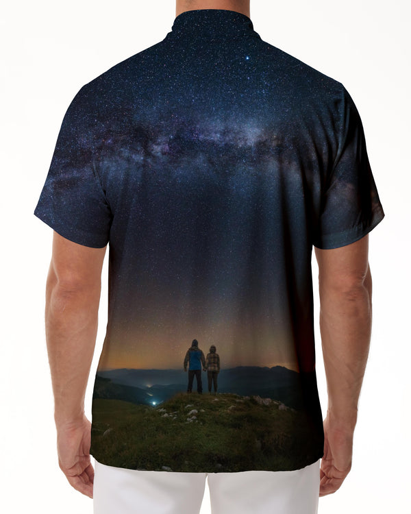 
Sky Astronomy Galaxy Astronomy Hawaii Men's Shirt Short Sleeve Button Shirt Four Seasons Beach Clothing
                