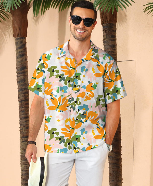 
Hawaiian Shit for Men Beach Summer Mens Buton Down Short Sleeve Shit Tropical Vacation Casual Clothes
                