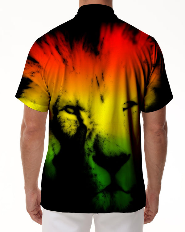 
Digital Impression Art Abstract Animal Pattern Black Lion 3D Printing Summer Men's Short Sleeves Suitable for Loose Casual Outdoor
                