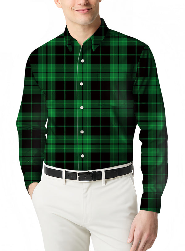 Heritage Plaid Flannel a Soft Brushed Cotton Long Sleeve Shirt for Men