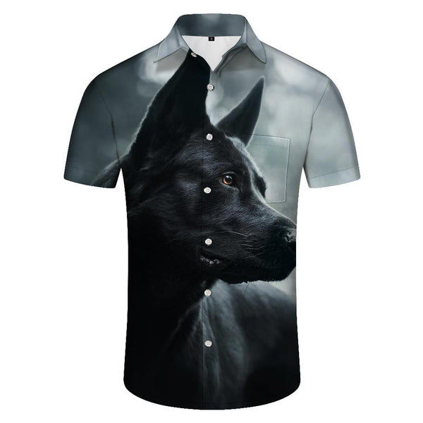 
Mens Black German Shepherd Shirt Short Sleeve Button Down Hawaiian Shirt Casual Work Shirt Short Sleeve
                