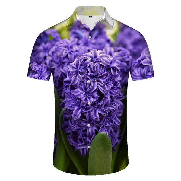 
Men's Loose Regular Fit Polyester Summer Fashion Comfortable Breathable Shirt Casual Short Sleeve Button Summer Beach Top
                