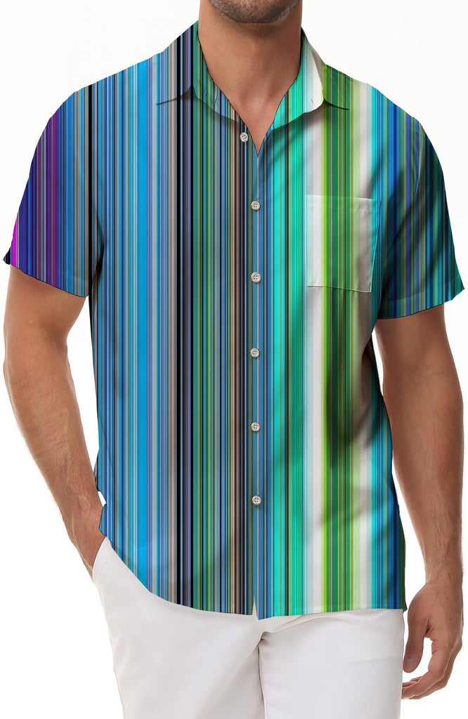 Design beach shirt trendy floral button-down beach vacation Hawaiian print shirt men's short sleeve shirt tops