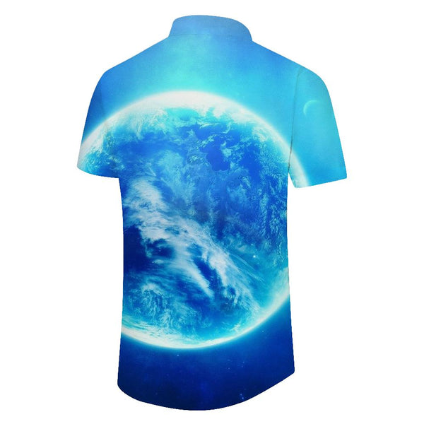 
Universe Planet Men's Shirt Short Sleeve Button Beach Shirt Tropical Vacation Seaside
                