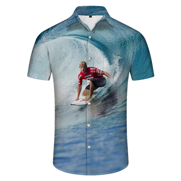 
Cool Beach Surfing Men's Casual Daily Street Regular Fit Fashion Camping Beach Shirt Short Sleeve
                