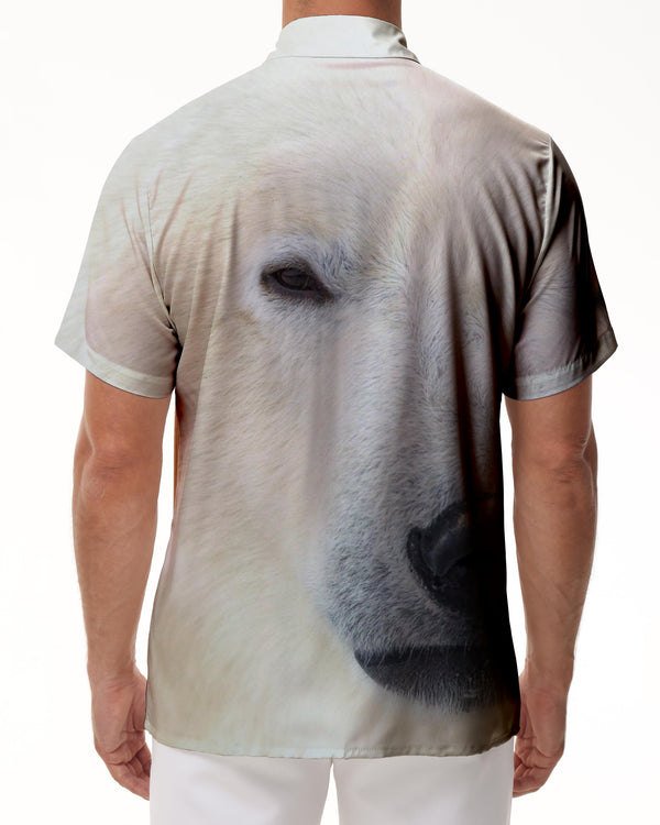 
Cold-blooded Cartoon Bear Pattern Short Sleeve Boys 3D Printed Cute Animal Shirt Summer Fashion Short Sleeve Lapel
                