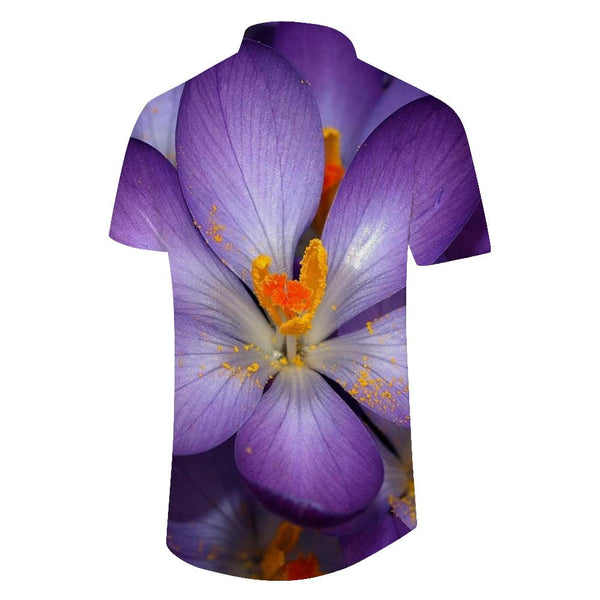 
Purple Saffron Mens Hawaiian Shirt Short Sleeve Casual Hawaiian Shirt Button Down Shirt Mens Beach Shirt
                