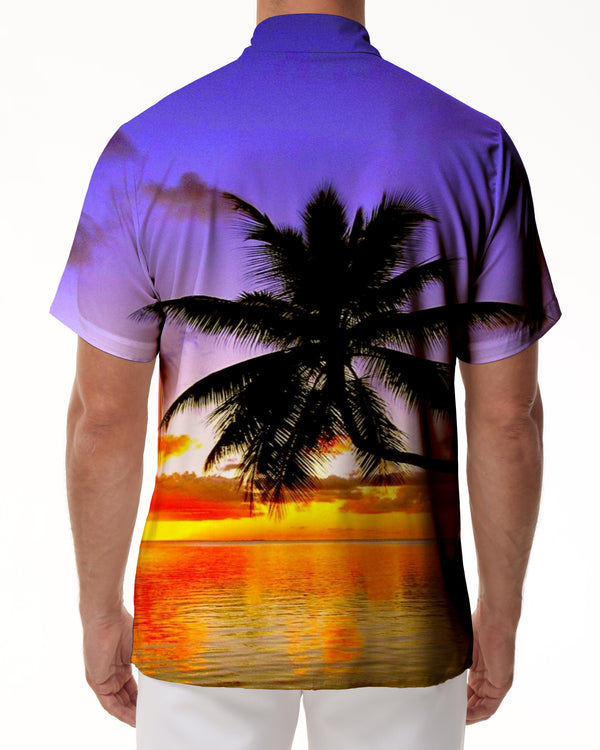 
Mens Tropical Button Down Short Sleeve Funny Hawaiian Shirt Lapel Hawaii Palm Tree Beach Party Summer Short Sleeve Shirt Casual
                