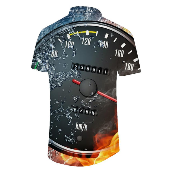 
Water meter casual loose men's casual loose short-sleeved shirt printed summer casual short-sleeved shirt Hawaiian tropical four seasons clothes
                