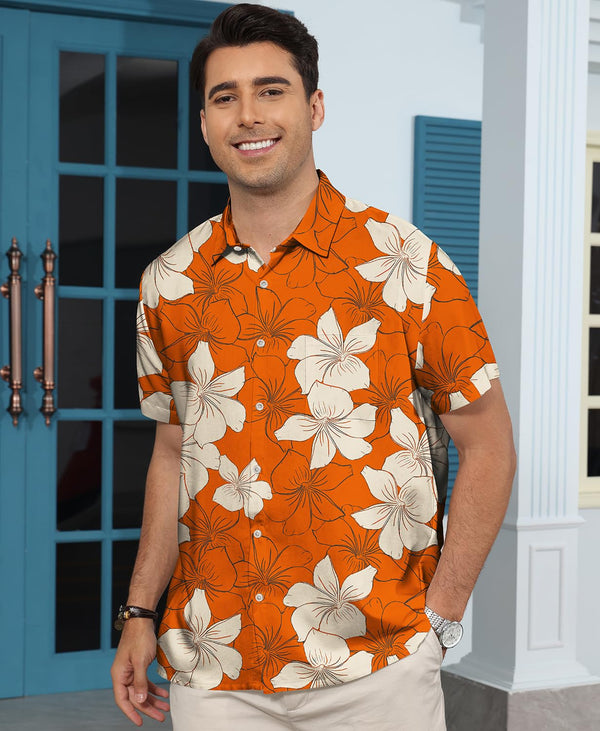 
Hawaiian Shit for Men Beach Summer Mens Buton Down Short Sleeve Shit Tropical Vacation Casual Clothes
                