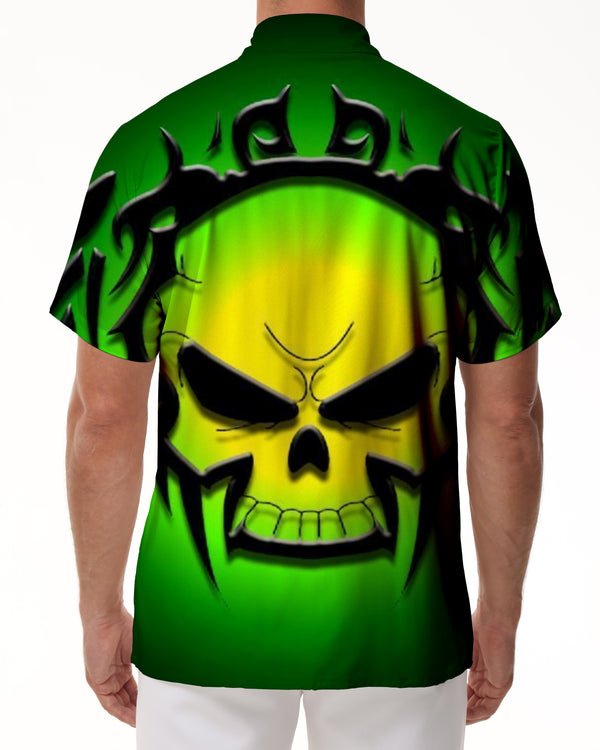 
Skull Spider Print Short Sleeve Shirt Street Fashion 3D Printing Casual Daily Short Sleeve Top Loose
                