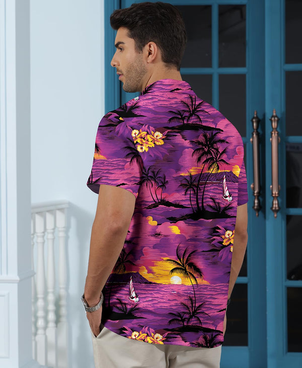 
Hawaiian Shit for Men Beach Summer Mens Buton Down Short Sleeve Shit Tropical Vacation Casual Clothes
                